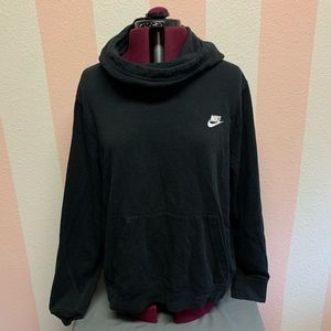 Nike cowl neck hoodie with pocket sz xl